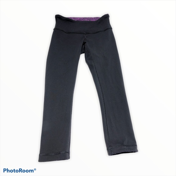 lululemon reversible cropped legging black purple - Picture 5 of 7